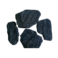 Плитняк кварцит Златолит черный галтованный толщина камня 25-35 мм