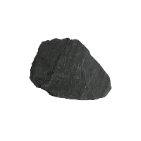 Камень для дорожек Сланец черный Графит галтованный 1,5-3 см